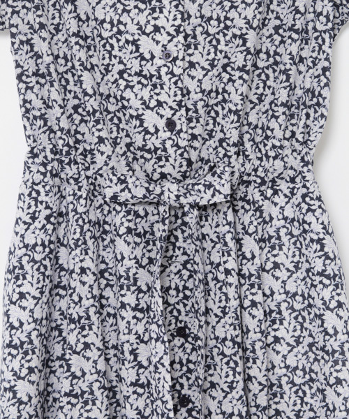 laboratory work（ラボラトリーワーク）の「オープンカラープリントワンピース（ワンピース・レディース・ネイビー/オフホワイト・MEDIUM）」の9枚目の写真