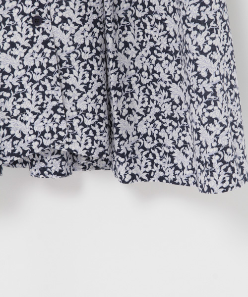 laboratory work（ラボラトリーワーク）の「オープンカラープリントワンピース（ワンピース・レディース・ネイビー/オフホワイト・MEDIUM）」の8枚目の写真