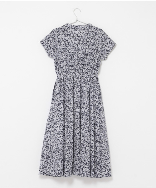 laboratory work（ラボラトリーワーク）の「オープンカラープリントワンピース（ワンピース・レディース・ネイビー/オフホワイト・MEDIUM）」の5枚目の写真