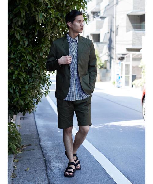 koe（コエ）の「チノストレッチジャケット（テーラードジャケット・メンズ・カーキ/ネイビー/ベージュ・L/M/S）」の14枚目の写真