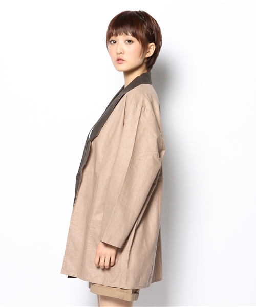 Kastane（カスタネ）の「オイルコーティングジャケット（テーラードジャケット・レディース・ベージュ/ピンクベージュ・FREE）」の3枚目の写真