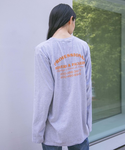 SEZ（セッズ）の「【SEZ】SEZ EXPRESS STUFF ロングTシャツ SEZ-5（Tシャツ/カットソー・レディース・ホワイト/ブラック/グレー・FREE）」の3枚目の写真
