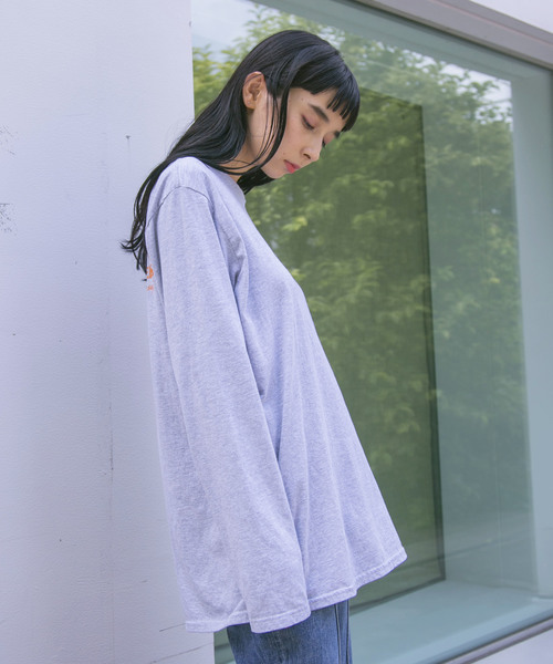SEZ（セッズ）の「【SEZ】SEZ EXPRESS STUFF ロングTシャツ SEZ-5（Tシャツ/カットソー・レディース・ホワイト/ブラック/グレー・FREE）」の5枚目の写真
