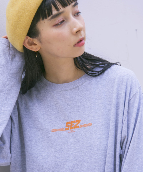 SEZ（セッズ）の「【SEZ】SEZ EXPRESS STUFF ロングTシャツ SEZ-5（Tシャツ/カットソー・レディース・ホワイト/ブラック/グレー・FREE）」の6枚目の写真