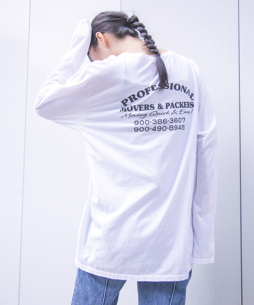 SEZ（セッズ）の「【SEZ】SEZ EXPRESS STUFF ロングTシャツ SEZ-5（Tシャツ/カットソー・レディース・ホワイト/ブラック/グレー・FREE）」の7枚目の写真