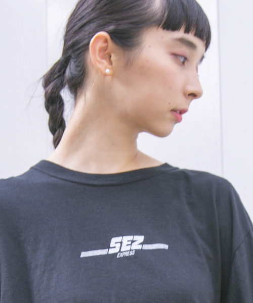 SEZ（セッズ）の「【SEZ】SEZ EXPRESS STUFF ロングTシャツ SEZ-5（Tシャツ/カットソー・レディース・ホワイト/ブラック/グレー・FREE）」の9枚目の写真