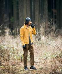 SEVESKIG ゴートスウェードスキンダブルライダースジャケット SEVESKIG ゴートスウェードスキンダブルライダースジャケット