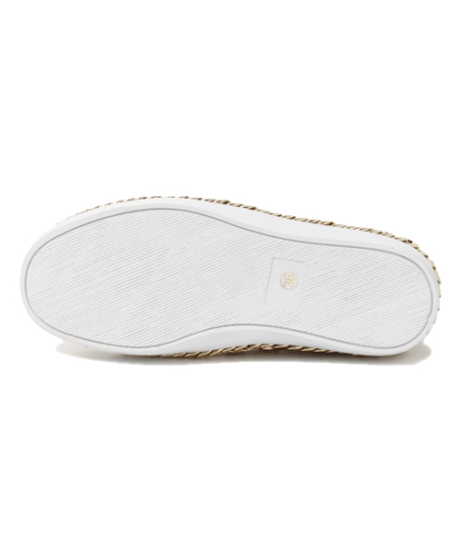 ROSE BUD（ローズバッド）の「(JEFFREY CAMPBELL) HA 2012-1008 ALVA-ALPH QUILTED SNEAKER W/GOLD（スニーカー・レディース・ブラック×ゴールド・36/37/38/39）」の5枚目の写真