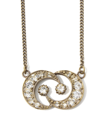 MOON TALK NECKLACE ( BRASS )