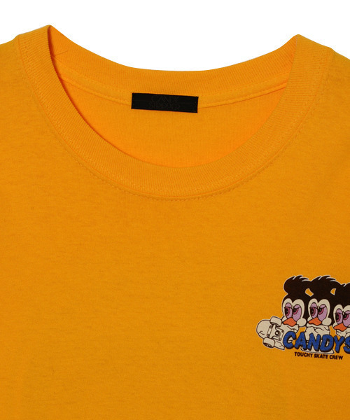 Candy Stripper（キャンディストリッパー）の「TOUCHY SKATE CREW ロングスリーブTシャツ（Tシャツ/カットソー・レディース・オフホワイト/イエロー/ブラック/パープル・2）」の11枚目の写真