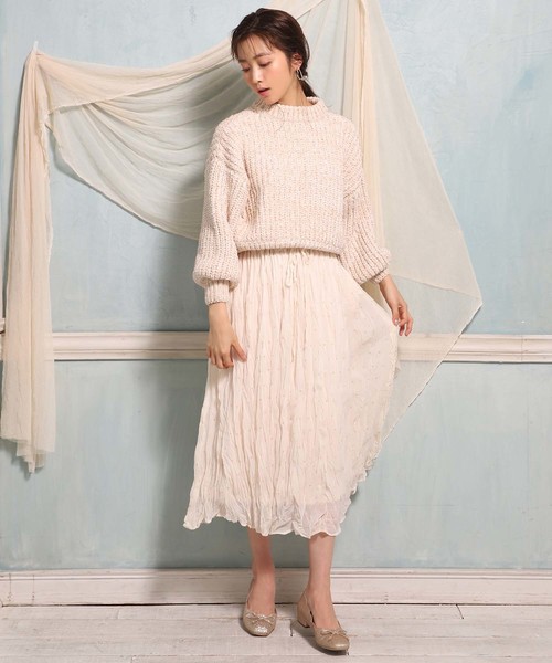 one after another NICE CLAUP（ワンアフターアナザーナイスクラップ）の「スカラ ラメバレエシューズ（バレエシューズ・レディース・ゴールド/シルバー・SMALL/MEDIUM/LARGE/X-LARGE/X-SMALL）」の3枚目の写真