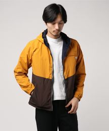 gym master | ナイロン×コットン リバーシブルフードジャケット(ナイロンジャケット)
