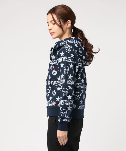 MARK & LONA（マークアンドロナ）の「Rewind Terry Hoody | WOMEN（パーカー・レディース・ネイビー/レッド・38/36）」の3枚目の写真