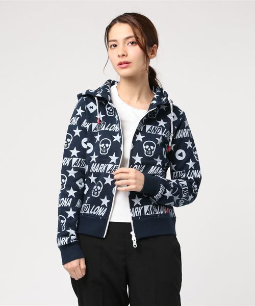 MARK & LONA（マークアンドロナ）の「Rewind Terry Hoody | WOMEN（パーカー・レディース・ネイビー/レッド・38/36）」の5枚目の写真