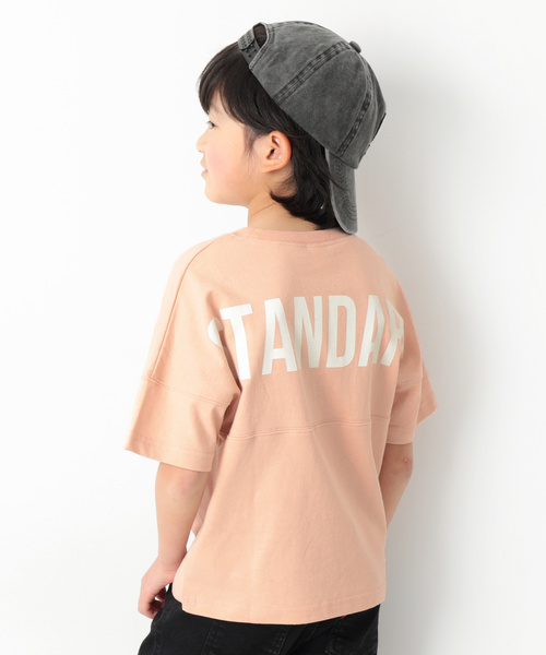 devirock（デビロック）の「バックロゴ半袖Tシャツ（Tシャツ/カットソー・キッズ・ホワイト/ブラック/パープル/ネイビー/ピンク系その他/モカ/ベージュ/ダークベージュ・110cm/100cm/120cm/130cm/140cm/150cm/160cm）」の8枚目の写真