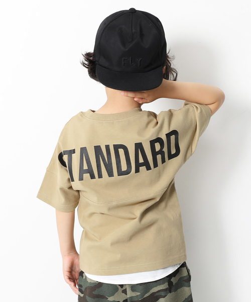 devirock（デビロック）の「バックロゴ半袖Tシャツ（Tシャツ/カットソー・キッズ・ホワイト/ブラック/パープル/ネイビー/ピンク系その他/モカ/ベージュ/ダークベージュ・110cm/100cm/120cm/130cm/140cm/150cm/160cm）」の6枚目の写真