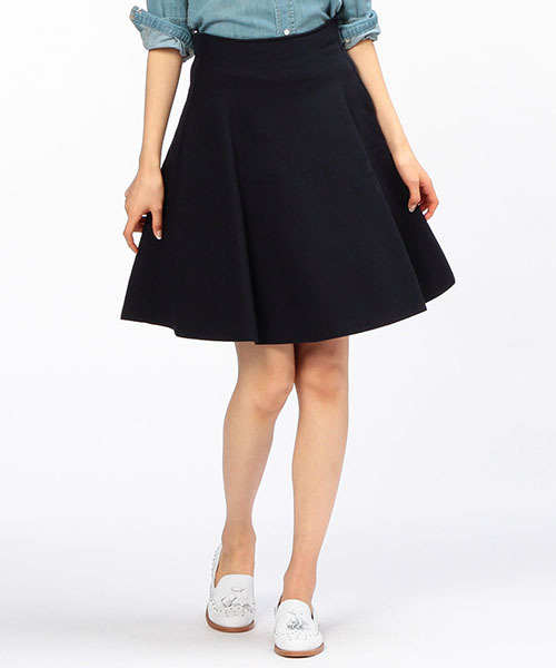 Demi-Luxe BEAMS（デミルクス ビームス）の「Demi-Luxe BEAMS / ニット フレアースカート（スカート・レディース・ネイビー/ピンク/グレー・ONE SIZE）」の2枚目の写真