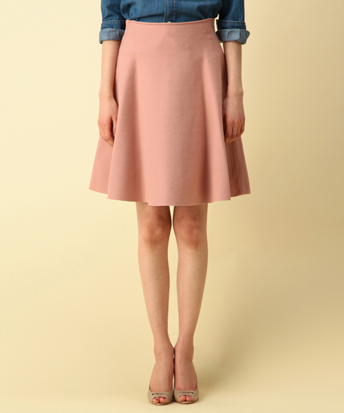 Demi-Luxe BEAMS（デミルクス ビームス）の「Demi-Luxe BEAMS / ニット フレアースカート（スカート・レディース・ネイビー/ピンク/グレー・ONE SIZE）」の5枚目の写真