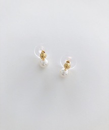 TIMELESS&THREE | スモールパールデザインピアス(ピアス（両耳用）)