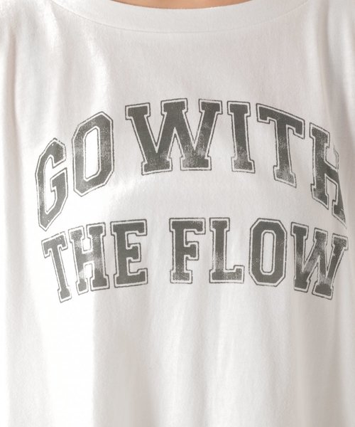 BAYFLOW(ベイフロー)の「ピグメントBIGTシャツ(Tシャツ/カットソー・レディース・チャコール/ブラウン/ホワイト・FREE)」の18枚目の写真