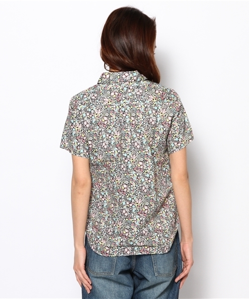 BEAMS BOY（ビームスボーイ）の「○BEAMS BOY / リバティ ラウンドカラー シャツ（シャツ/ブラウス・レディース・ホワイト/ブラック・ONE SIZE）」の5枚目の写真