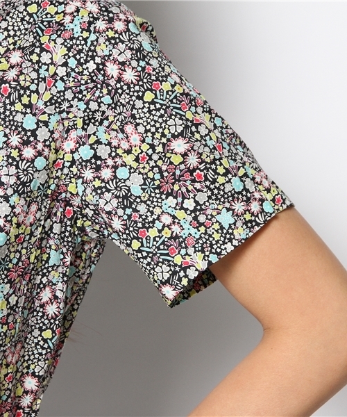 BEAMS BOY（ビームスボーイ）の「○BEAMS BOY / リバティ ラウンドカラー シャツ（シャツ/ブラウス・レディース・ホワイト/ブラック・ONE SIZE）」の7枚目の写真