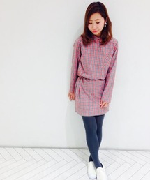 Kastane | 【Kastane】チェックBACK開きワンピース(ワンピース)