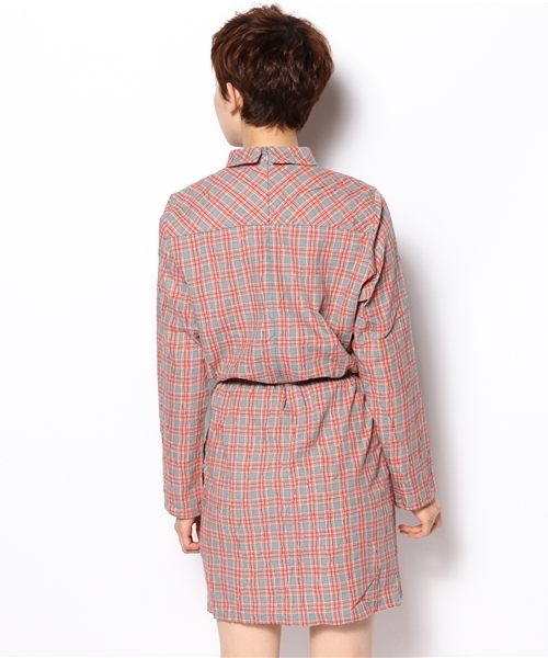 Kastane（カスタネ）の「【Kastane】チェックBACK開きワンピース（ワンピース・レディース・ライトブルー・FREE）」の11枚目の写真