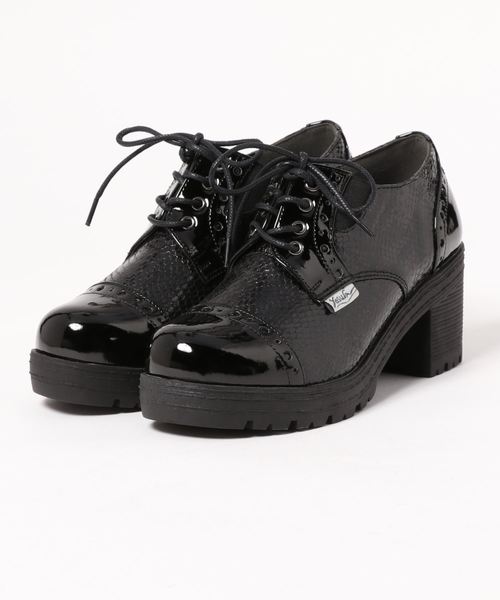 YOSUKE（ヨースケ）の「「YOSUKE/ヨースケ」厚底レースアップマニッシュ（ドレスシューズ・レディース・ブラック/ダークブラウン/グリーン系その他/ベージュ系その他/カーキ/レッド系その他2/ブルー系その他2/ブラック系その他/ブラウン系その他2/ワイン/ブラウン/ベージュ・LL/S/M/L）」の2枚目の写真