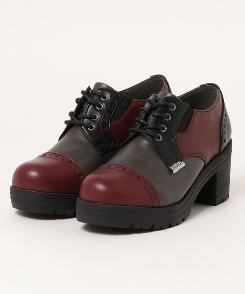 YOSUKE（ヨースケ）の「「YOSUKE/ヨースケ」厚底レースアップマニッシュ（ドレスシューズ・レディース・ブラック/ダークブラウン/グリーン系その他/ベージュ系その他/カーキ/レッド系その他2/ブルー系その他2/ブラック系その他/ブラウン系その他2/ワイン/ブラウン/ベージュ・LL/S/M/L）」の11枚目の写真