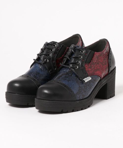 YOSUKE（ヨースケ）の「「YOSUKE/ヨースケ」厚底レースアップマニッシュ（ドレスシューズ・レディース・ブラック/ダークブラウン/グリーン系その他/ベージュ系その他/カーキ/レッド系その他2/ブルー系その他2/ブラック系その他/ブラウン系その他2/ワイン/ブラウン/ベージュ・LL/S/M/L）」の10枚目の写真
