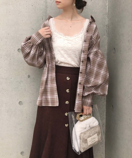 one after another NICE CLAUP（ワンアフターアナザーナイスクラップ）の「ポーチ付き３点セットPVCバッグ（ショルダーバッグ・レディース・アイボリー/ピンク/アニマル・FREE）」の19枚目の写真