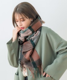 macocca（マコッカ）の「シルケットウールカシミヤブレンド チェック柄 ストール（ストール/ショール）」