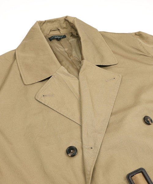 Rocky Monroe（ロッキーモンロー）の「T/Cツイルビッグトレンチコート（トレンチコート・メンズ・ブラック/ベージュ/ブラウン/カーキ・M/L）」の15枚目の写真