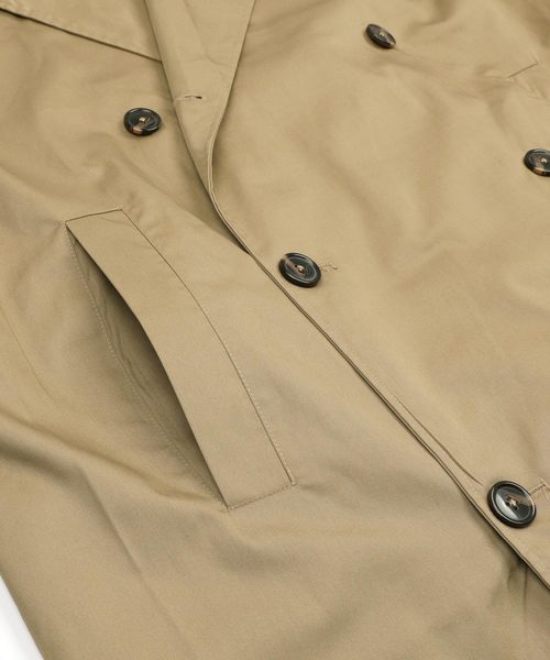 Rocky Monroe（ロッキーモンロー）の「T/Cツイルビッグトレンチコート（トレンチコート・メンズ・ブラック/ベージュ/ブラウン/カーキ・M/L）」の19枚目の写真