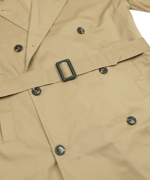 Rocky Monroe（ロッキーモンロー）の「T/Cツイルビッグトレンチコート（トレンチコート・メンズ・ブラック/ベージュ/ブラウン/カーキ・M/L）」の11枚目の写真