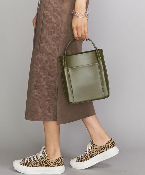 BEAUTY&YOUTH UNITED ARROWS(ビューティーアンドユースユナイテッドアローズ)の「BY∴ スクエアステッチショルダーバッグ2 -2WAY-(ショルダーバッグ・レディース・ブラック/ライトブルー/モカ/ライム/オフホワイト/オリーブ・FREE)」の4枚目の写真