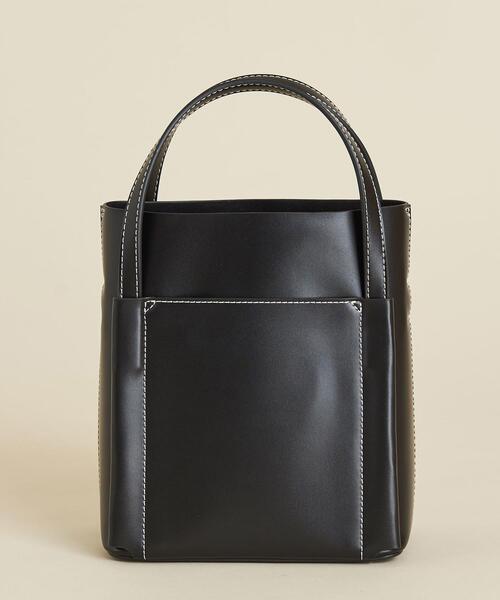 BEAUTY&YOUTH UNITED ARROWS(ビューティーアンドユースユナイテッドアローズ)の「BY∴ スクエアステッチショルダーバッグ2 -2WAY-(ショルダーバッグ・レディース・ブラック/ライトブルー/モカ/ライム/オフホワイト/オリーブ・FREE)」の11枚目の写真