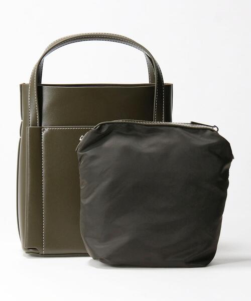 BEAUTY&YOUTH UNITED ARROWS(ビューティーアンドユースユナイテッドアローズ)の「BY∴ スクエアステッチショルダーバッグ2 -2WAY-(ショルダーバッグ・レディース・ブラック/ライトブルー/モカ/ライム/オフホワイト/オリーブ・FREE)」の16枚目の写真