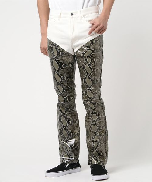 JOHN LAWRENCE SULLIVAN パンツ ボーダー ウミヘビ JOHN LAWRENCE SULLIVAN パンツ ボーダー ウミヘビ