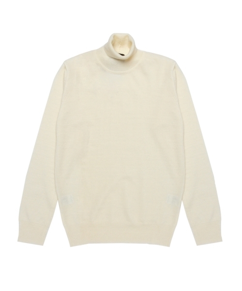 BEAMS（ビームス）の「◎BEAMS / ハイゲージ タートルネック（ニット/セーター・メンズ・オフホワイト/ライトグレー/ブラック・MEDIUM/SMALL/X-LARGE/LARGE）」の12枚目の写真