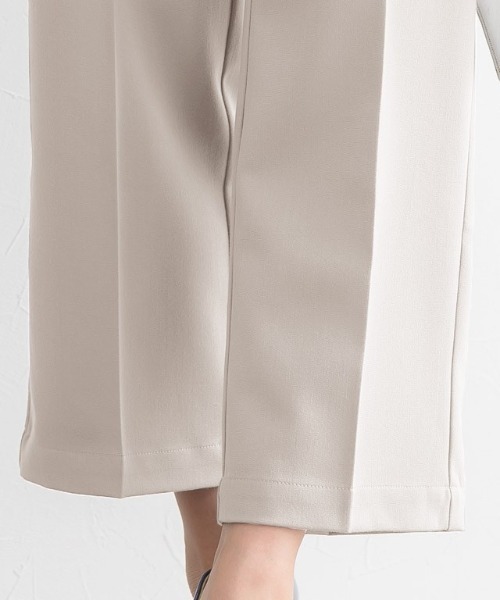 Pierrot（ピエロ）の「センタープレスボックスパンツ（その他パンツ・レディース・ホワイト/ブラック/ミント/ブルー系その他/グレイッシュベージュ/チャコール/ブラウン・M/L）」の13枚目の写真