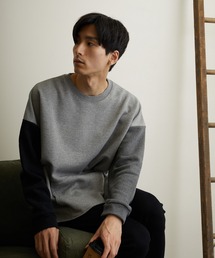 【TONE MEN'S】パイルスリットBIGスウェット(BL)