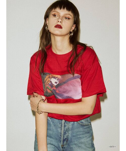 jouetie（ジュエティ）の「『ヱヴァンゲリヲン新劇場版：破』 Tシャツ（Tシャツ/カットソー・レディース・ブラック/レッド/オフホワイト・MEDIUM）」の8枚目の写真