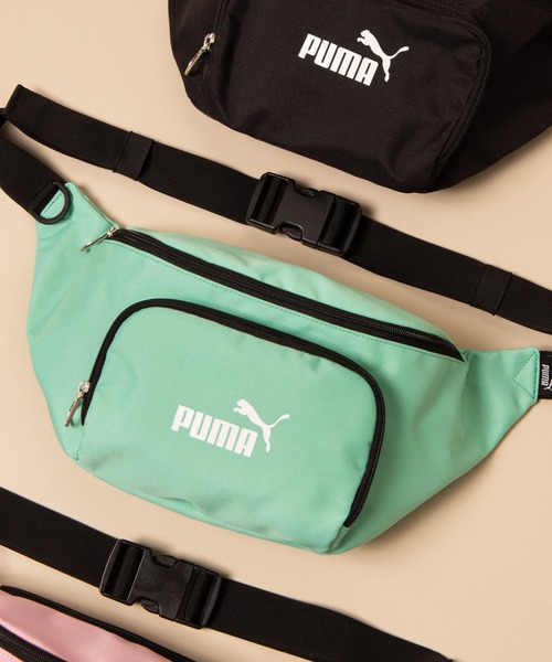 PUMA(プーマ)の「∴WEGO/PUMA ウエストバッグ(ボディバッグ/ウエストポーチ・メンズ・ライム/ライトピンク/ブラック・FREE)」の3枚目の写真