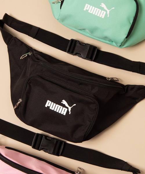 PUMA(プーマ)の「∴WEGO/PUMA ウエストバッグ(ボディバッグ/ウエストポーチ・メンズ・ライム/ライトピンク/ブラック・FREE)」の2枚目の写真