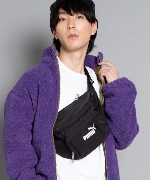 PUMA(プーマ)の「∴WEGO/PUMA ウエストバッグ(ボディバッグ/ウエストポーチ・メンズ・ライム/ライトピンク/ブラック・FREE)」の7枚目の写真