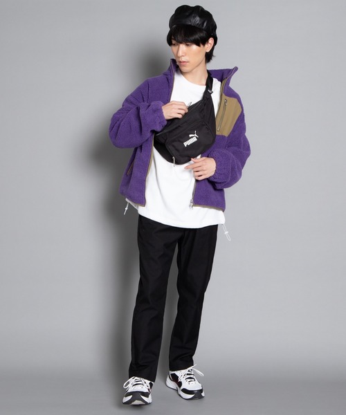 PUMA(プーマ)の「∴WEGO/PUMA ウエストバッグ(ボディバッグ/ウエストポーチ・メンズ・ライム/ライトピンク/ブラック・FREE)」の8枚目の写真