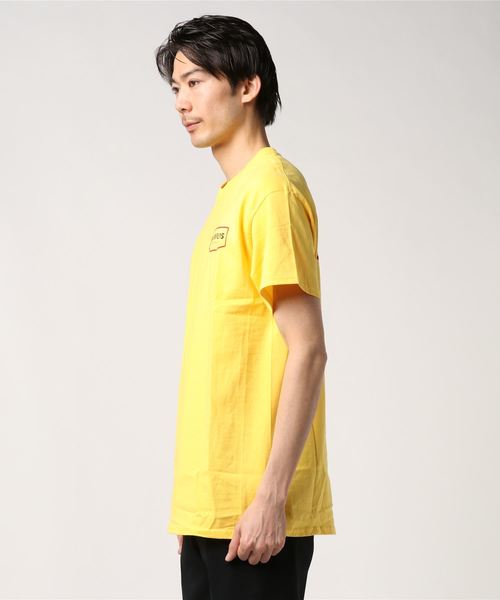 BLACK FLYS(ブラックフライズ)の「【BLACK FLYS】BLOCKHEAD S/S TEE(Tシャツ/カットソー・メンズ・ブラック/イエロー系その他/インディゴブルー・MEDIUM/LARGE)」の4枚目の写真
