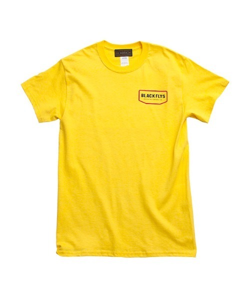 BLACK FLYS(ブラックフライズ)の「【BLACK FLYS】BLOCKHEAD S/S TEE(Tシャツ/カットソー・メンズ・ブラック/イエロー系その他/インディゴブルー・MEDIUM/LARGE)」の1枚目の写真